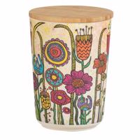 Wenko Flowers doboz bambusz fedéllel, 700 ml, M