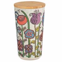 Wenko Flowers doboz bambusz fedéllel, 950 ml, L