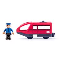 Woody Modern villanymotor a vonatsínekhez, piros