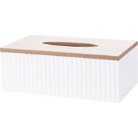 Zsebkendős doboz Csíkos fehér, 25 x 13,5 x 9 cm